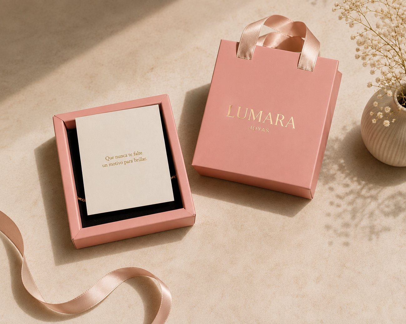 Empaque de regalo de Lumara Joyas